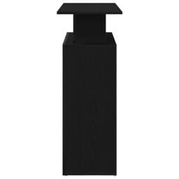 Berkfield Home Reception Desk Black 100x40x104 cm Engineered Wood - Size: 100 x 40 x 104 cm - thumbnail 6