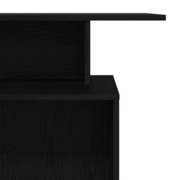Berkfield Home Reception Desk Black 100x40x104 cm Engineered Wood - Size: 100 x 40 x 104 cm - thumbnail 8