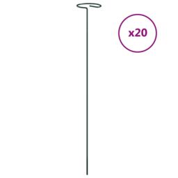 Berkfield Home Garden Plant Stakes 20 pcs Dark Green 40 cm Steel - thumbnail 2