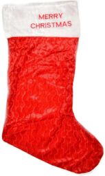 Shatchi 2 Pack of Giant Red Velvet Stocking 88cm Long Santa Sack Socks Bag, 88 x 32cm - Size: 88 x 32 cm - thumbnail 2