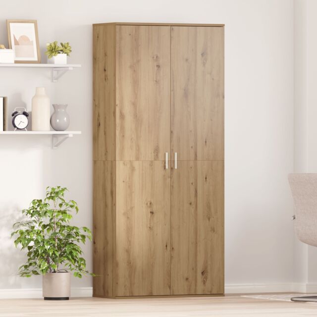 Berkfield Home Highboard Artisan Oak 80x35x180 cm Engineered Wood in Brown - Size: 80 x 35 x 180 cm - image 1