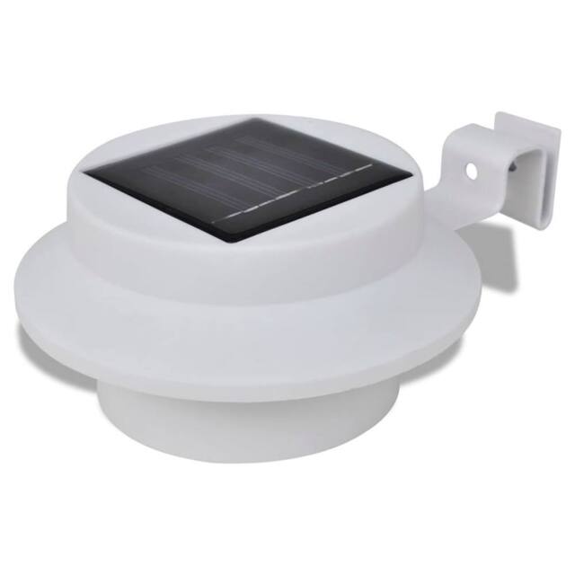 Berkfield Home Outdoor Solar Lamp Set 6 pcs Fence Light Gutter Light White - image 1