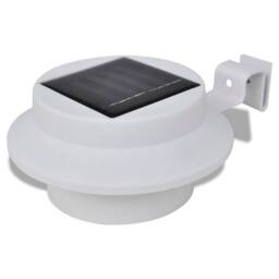 Berkfield Home Outdoor Solar Lamp Set 6 pcs Fence Light Gutter Light White - thumbnail 1