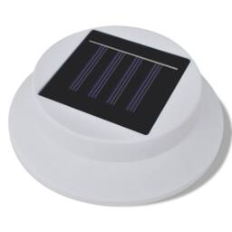 Berkfield Home Outdoor Solar Lamp Set 6 pcs Fence Light Gutter Light White - thumbnail 5
