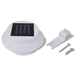 Berkfield Home Outdoor Solar Lamp Set 6 pcs Fence Light Gutter Light White - thumbnail 4