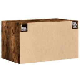 Berkfield Home Wall Cabinet Smoked Oak 70x42.5x40 cm Engineered Wood in Brown - thumbnail 6
