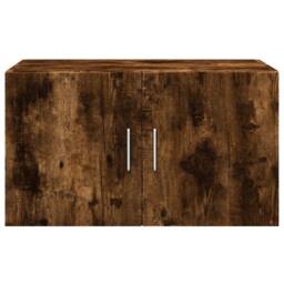 Berkfield Home Wall Cabinet Smoked Oak 70x42.5x40 cm Engineered Wood in Brown - thumbnail 4