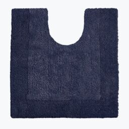 Allure Bath Fashions Elegance Reversible Heavyweight Pedestal Mat in Navy