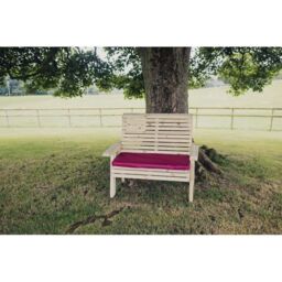 Churnet Valley Garden Furniture Ltd Ergonomical 2 Seater Bench, Wooden Furniture - Partially Assembled in Brown - thumbnail 3