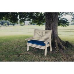 Churnet Valley Garden Furniture Ltd Ergonomical 2 Seater Bench, Wooden Furniture - Partially Assembled in Brown - thumbnail 8