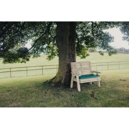 Churnet Valley Garden Furniture Ltd Ergonomical 2 Seater Bench, Wooden Furniture - Partially Assembled in Brown - thumbnail 4