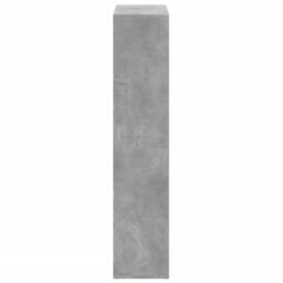 Berkfield Home Room Divider Bookcase Concrete Grey 69.5x29x137.5 cm Engineered Wood - thumbnail 6