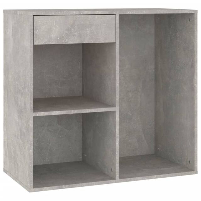 Berkfield Home Cosmetic Cabinet Concrete Grey 80x40x75 cm Engineered Wood - Size: 80 x 40 x 75 cm - image 1