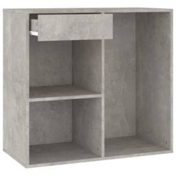 Berkfield Home Cosmetic Cabinet Concrete Grey 80x40x75 cm Engineered Wood - Size: 80 x 40 x 75 cm - thumbnail 6