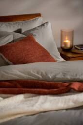 Soak&Sleep Mocha Stonewashed Cotton Bed Set in Natural - Size: Super King - thumbnail 4