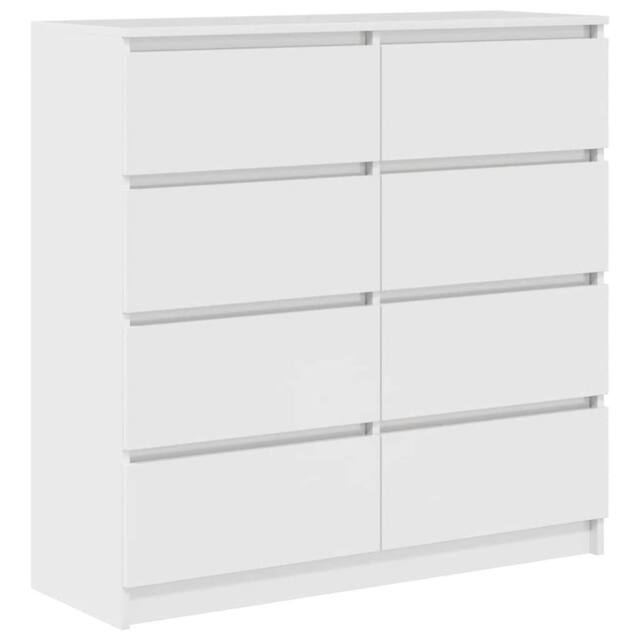 Berkfield Home Sideboard White 100x35x99 cm Engineered Wood - Size: 100 x 35 x 99 cm - image 1