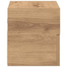 Berkfield Home Wall-mounted Bedside Cabinet Artisan Oak 45x26x28.5 cm in Brown - thumbnail 6