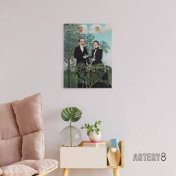 "Artery8 Past & Present Philosophical Thought Rousseau Canvas Wall Art - Size: W18"" x H24""" - thumbnail 3