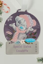 Personalised Memento Company Personalised Me To You® Cosy Winter Acrylic Dec in Clear - thumbnail 4