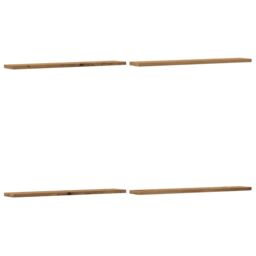 Berkfield Home Wall Shelves 4 pcs Artisan Oak 60x20x1.5 cm Engineered Wood in Brown - thumbnail 2