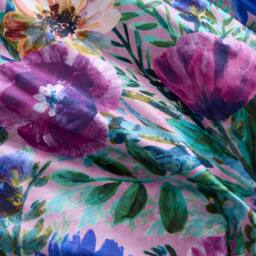 Portfolio Home Ophelia Floral Duvet Cover Quilt Set With Pillow Case Bedding in Purple - Size: Double - thumbnail 2