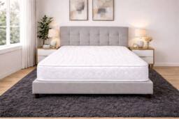 Nexus Mattresses Ltd Classic Bliss Open Coil Sprung Mattress - 9 INCH in White - Size: Single - thumbnail 4