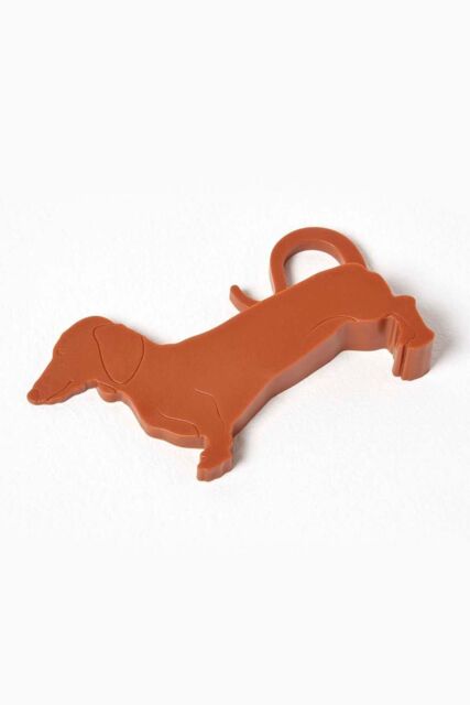 Homescapes Dog Door Stopper Wedge Durable & Charming Home Accessory in Orange - image 1