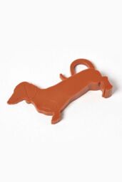 Homescapes Dog Door Stopper Wedge Durable & Charming Home Accessory in Orange - thumbnail 1