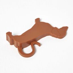 Homescapes Dog Door Stopper Wedge Durable & Charming Home Accessory in Orange - thumbnail 3