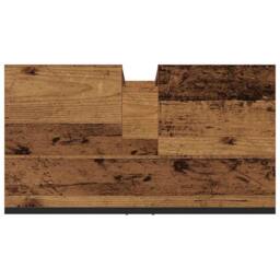 Berkfield Home Sink Cabinet Old Wood 60x30x60 cm Engineered Wood in Brown - Size: 60 x 30 x 60 cm - thumbnail 7
