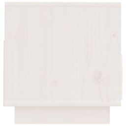 Berkfield Home TV Cabinet White 60x35x37 cm Solid Wood Pine - Size: 60 x 35 x 37 cm - thumbnail 6