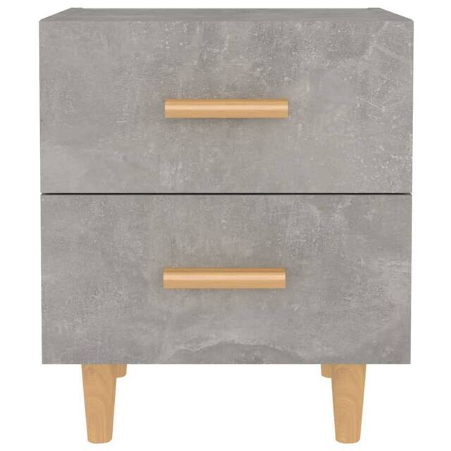Berkfield Home Beautiful Bed Cabinets 2 pcs Concrete Grey 40x35x47.5 cm - image 1