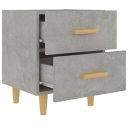 Berkfield Home Beautiful Bed Cabinets 2 pcs Concrete Grey 40x35x47.5 cm - thumbnail 5