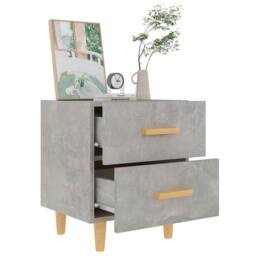 Berkfield Home Beautiful Bed Cabinets 2 pcs Concrete Grey 40x35x47.5 cm - thumbnail 6