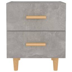 Berkfield Home Beautiful Bed Cabinets 2 pcs Concrete Grey 40x35x47.5 cm - thumbnail 1