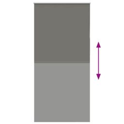 Berkfield Home Roller Blind Blackout Grey 110x230 cm Fabric Width 105.7 cm Polyester - thumbnail 5