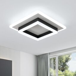 COMELY Modern LED Ceiling Lights, 30W Super Bright LED Ceiling Light, 6500K in Black - thumbnail 1