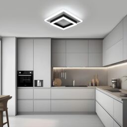 COMELY Modern LED Ceiling Lights, 30W Super Bright LED Ceiling Light, 6500K in Black - thumbnail 2