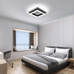 COMELY Modern LED Ceiling Lights, 30W Super Bright LED Ceiling Light, 6500K in Black - thumbnail 3