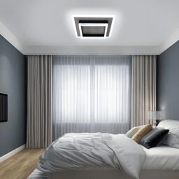 COMELY Modern LED Ceiling Lights, 30W Super Bright LED Ceiling Light, 6500K in Black - thumbnail 5