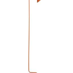 Wyld and Coco Orange Metal Floor Lamp 154 cm - Adjustable Cone Shade - thumbnail 2