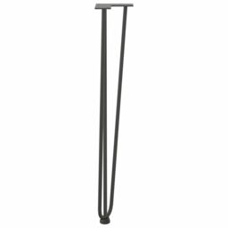 Berkfield Home Hairpin Table Legs 4 pcs Anthracite 72 cm Solid Steel in Black - thumbnail 6
