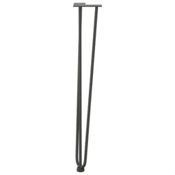 Berkfield Home Hairpin Table Legs 4 pcs Anthracite 72 cm Solid Steel in Black - thumbnail 5