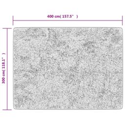 Berkfield Home Rug Washable Grey 400x300 cm Anti Slip - Size: 100 cm diameter - thumbnail 6