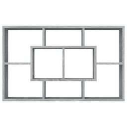 Berkfield Home Wall Shelf Grey Sonoma 85x16x52.5 cm Engineered Wood - thumbnail 5