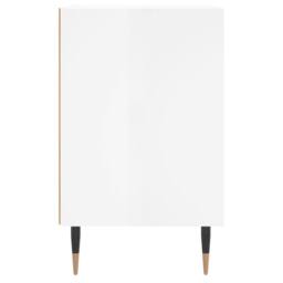 Berkfield Home Bedside Cabinet High Gloss White 40x30x50 cm Engineered Wood - Size: 40 x 30 x 50 cm - thumbnail 5