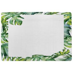 Benjamin Tate Design Botanical Leaves Border Designer Rug in Natural - Size: Large - thumbnail 1