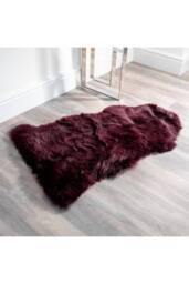 Native Natural Purple Sheepskin Rug XXL - Size: 60 cm x 120 cm - thumbnail 1