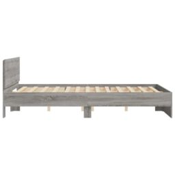 Berkfield Home Bed Frame without Mattress Grey Sonoma 150x200 cm King Size - thumbnail 6
