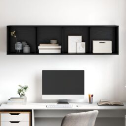 Berkfield Home TV Cabinet Black oak 37 x 37 x 142.5 cm Engineered wood - thumbnail 5